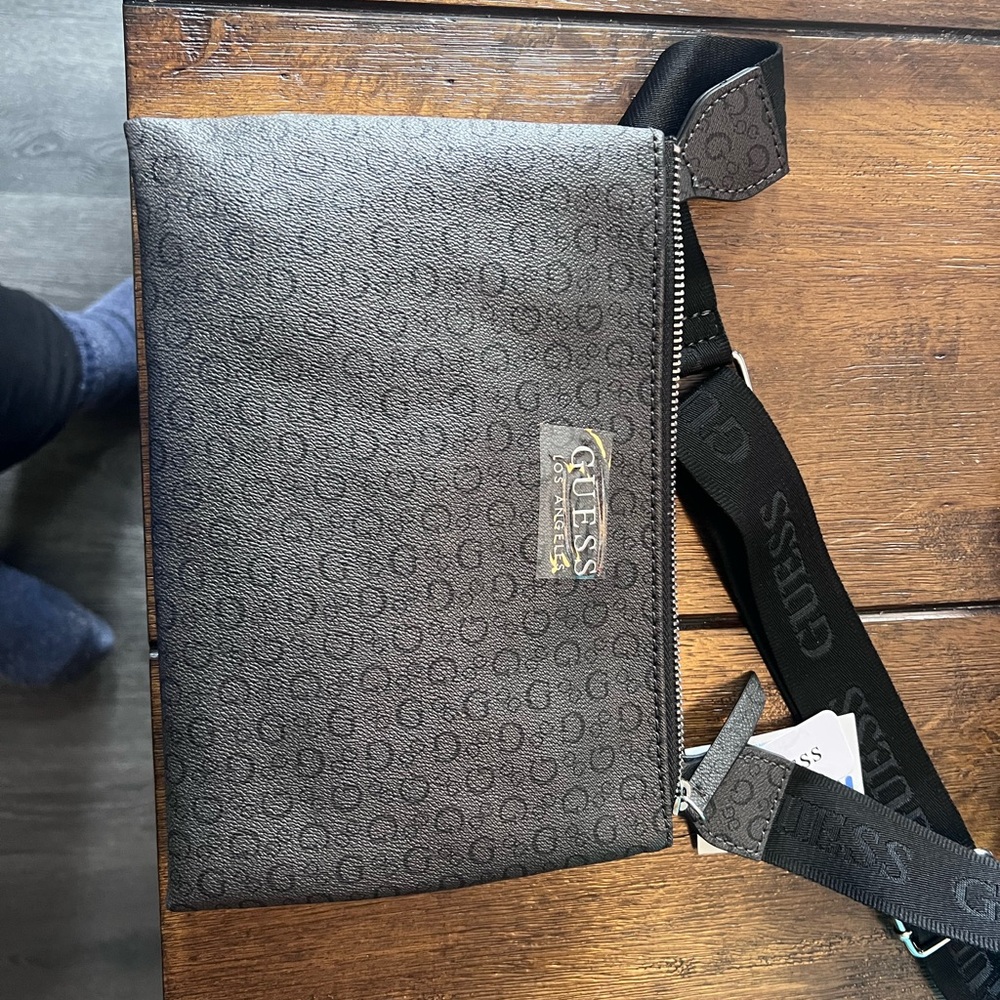 GUESS Black Monogram Bag